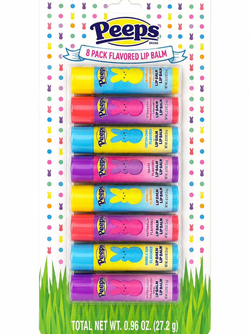 Peeps 8-Pack Flavored Lip Balm - Assorted Colors